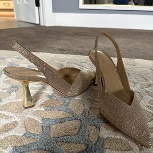 Michael Kors Chelsea Sling Gold shoes Christmas is coming